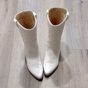 White Western Boots